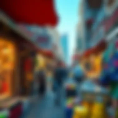 Exploring Dubai's lively markets Vibrant market scene showcasing local goods