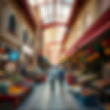 Vibrant markets in Dubai
