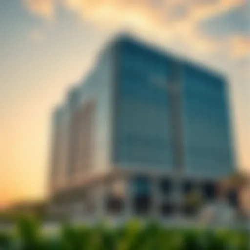 Stunning Architectural Design of Al Durrah Building Architectural view of Al Durrah Building showcasing its modern design