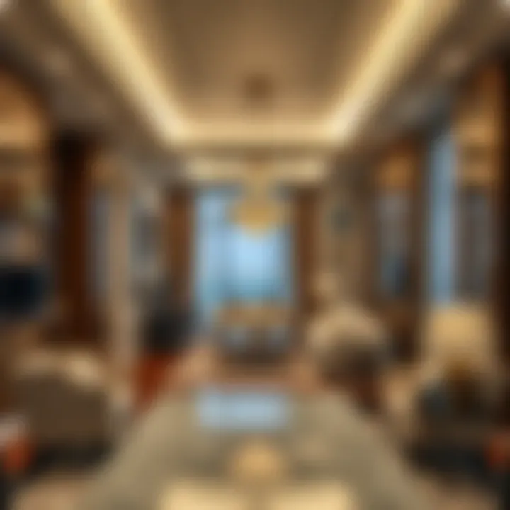 Luxurious Interior of Al Durrah Building Interior space of Al Durrah Building demonstrating luxury living