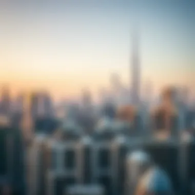 Dubai Skyline: The Pulse of Apartment Living Aerial view of Dubai's skyline showcasing various apartment complexes