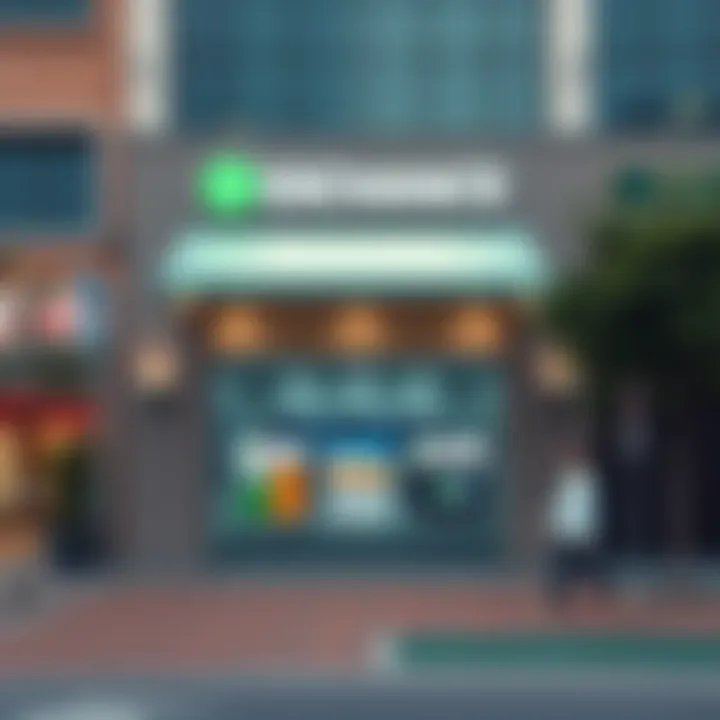Bank with currency exchange services