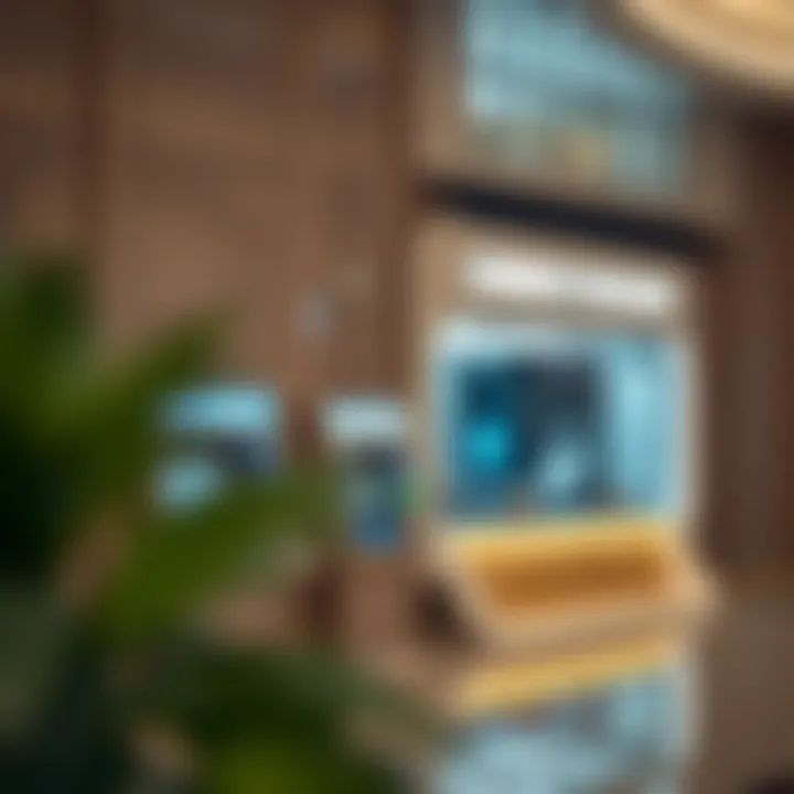 Hotel currency exchange counter