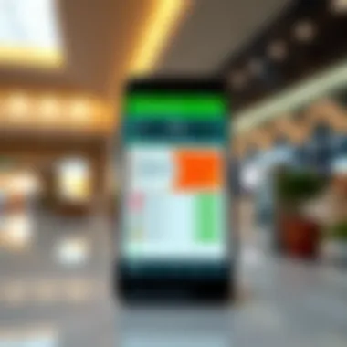 Online currency exchange platform on a smartphone