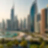 Skyline of Dubai showcasing Binghatti properties