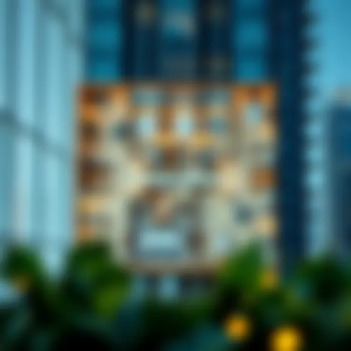 Unit Floor Plan of Burj Royale Detailed floor plan layout of a typical unit in Burj Royale.