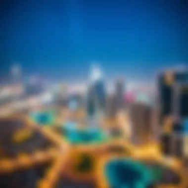 Panoramic skyline view from Capital Bay Tower B