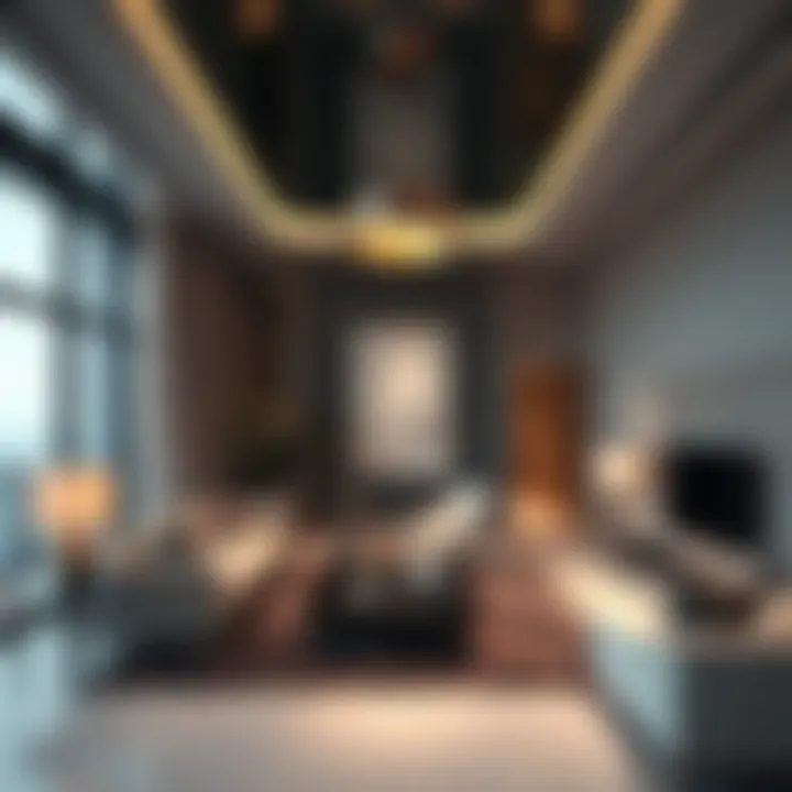Luxurious Interior of Carson Tower Luxurious interior of a typical unit in Carson Tower highlighting contemporary design