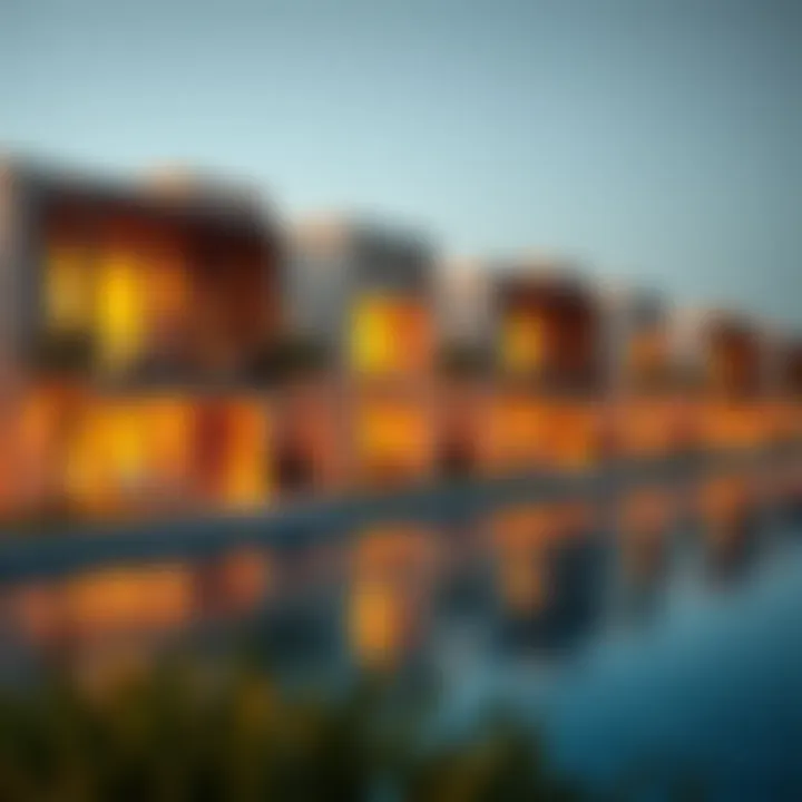 Residential Units of Damac Lagoon Modern residential units within the Damac Lagoon development
