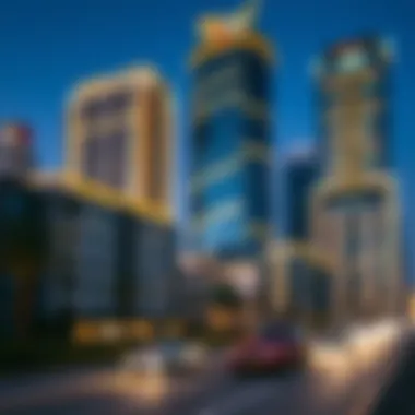 Modern real estate developments in Deira