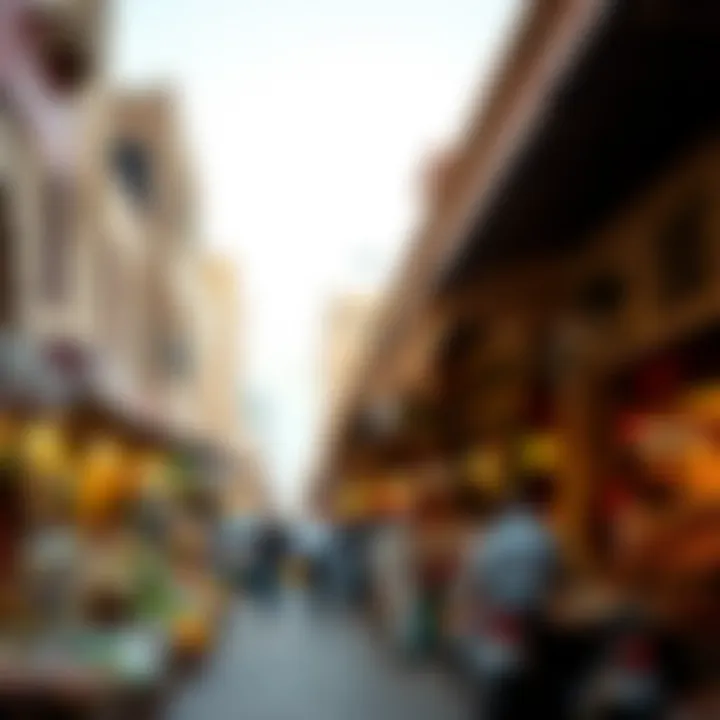 Traditional markets in Deira showcasing local goods