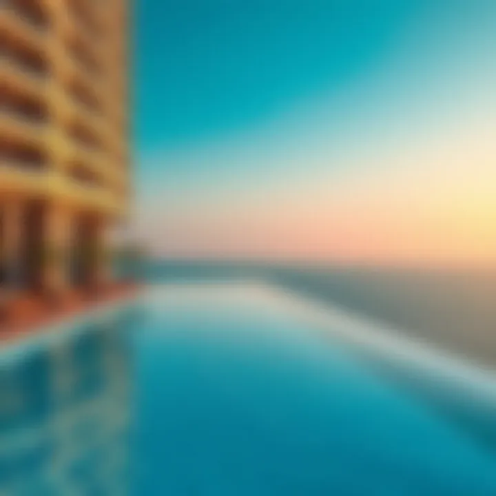 Dukes Oceana Infinity Pool Infinity pool overlooking the Arabian Gulf at Dukes Oceana