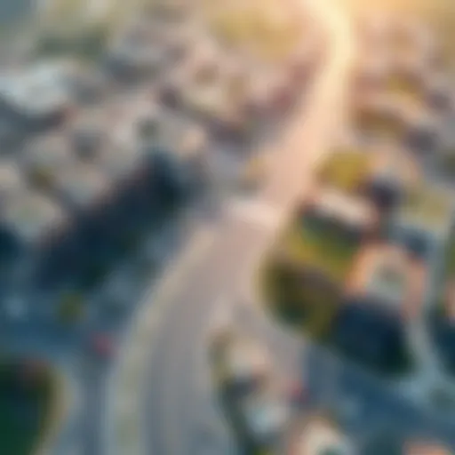 Aerial view of Eco Drive Industrial City showcasing green spaces and modern architecture