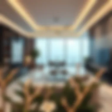Sophisticated Interior Design of Beach Isle Well-designed living space showcasing modern elegance