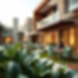 A stunning architectural view of Emaar Villas showcasing modern design elements.