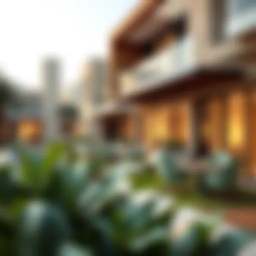 A stunning architectural view of Emaar Villas showcasing modern design elements.