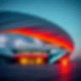 Stunning exterior view of Etihad Arena showcasing its modern architecture