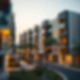 Modern affordable housing complex in the UAE