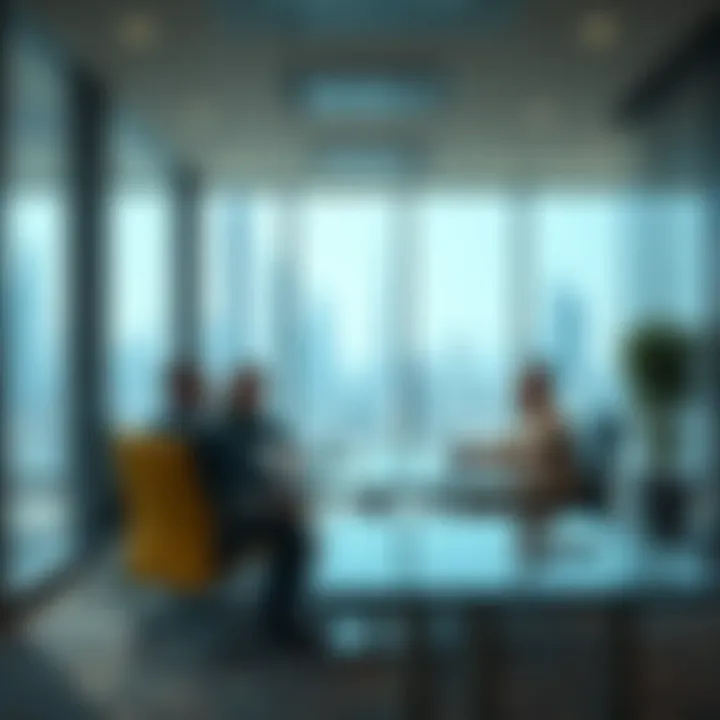 Business Meeting in Cost-Effective Office Space Business meeting in an affordable office space