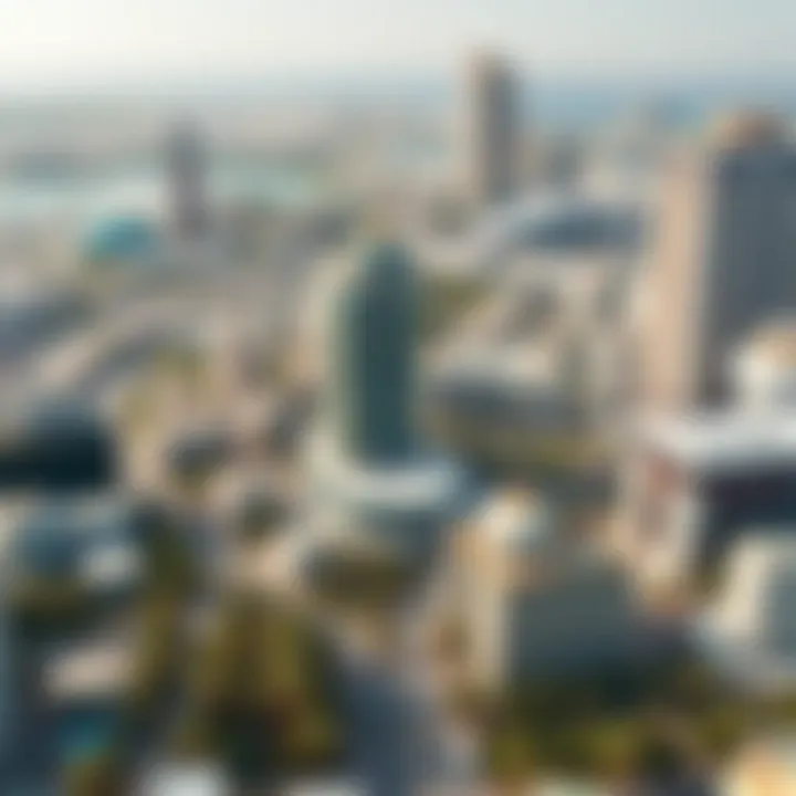 Key Neighborhoods for Office Rentals Map highlighting key neighborhoods for office rentals