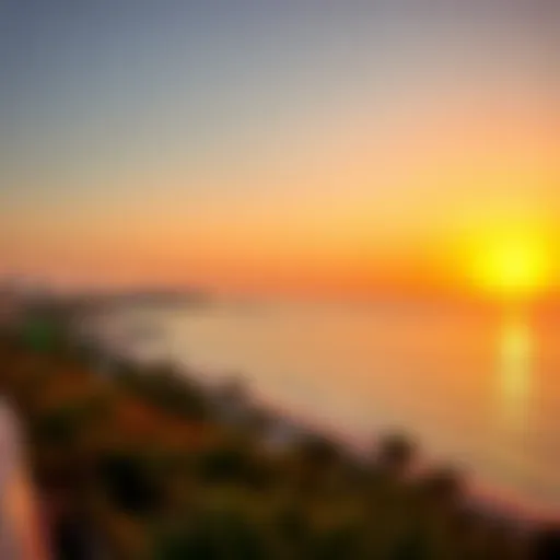 Breathtaking Coastal Sunset at Amwaj Stunning sunset view over the Amwaj coastline
