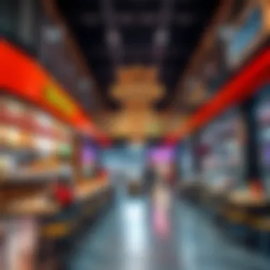 Culinary Delights at Bin Shabib Mall's Food Court A bustling food court with diverse dining options and vibrant atmosphere