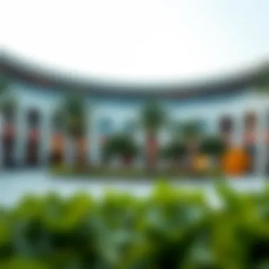 Tranquil Outdoor Spaces at Bin Shabib Mall A serene outdoor plaza area perfect for relaxation and socializing