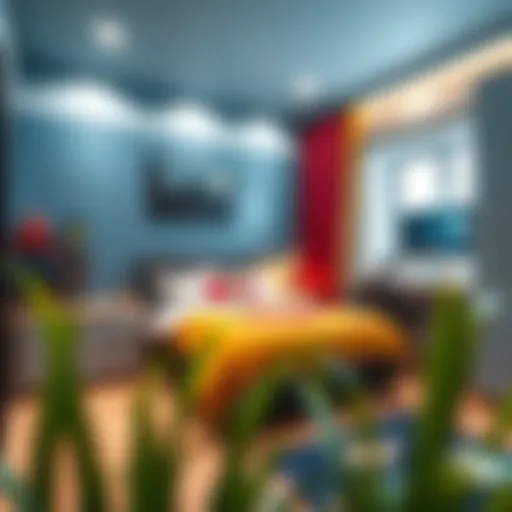Superhero-Themed Boys' Bedroom A vibrant and imaginative bedroom designed for a young boy featuring a superhero theme