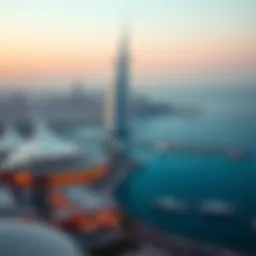 Panoramic view of Burj Al Seer against the Dubai skyline