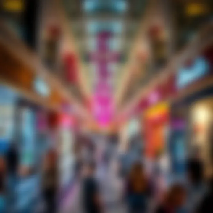 Dynamic Retail Environment at برجيل مكاني مول Vibrant shopping experience inside برجيل مكاني مول