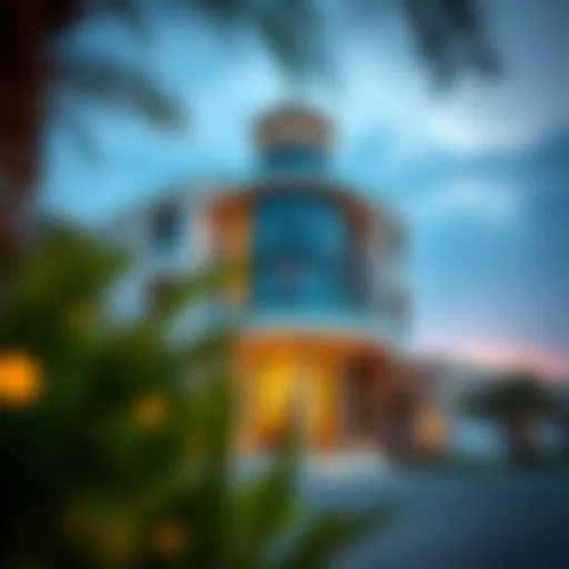 Architectural Elegance of Damac Maison Prive Stunning exterior view of Damac Maison Prive