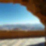 Stunning view of the Hatta Mountains under a clear blue sky