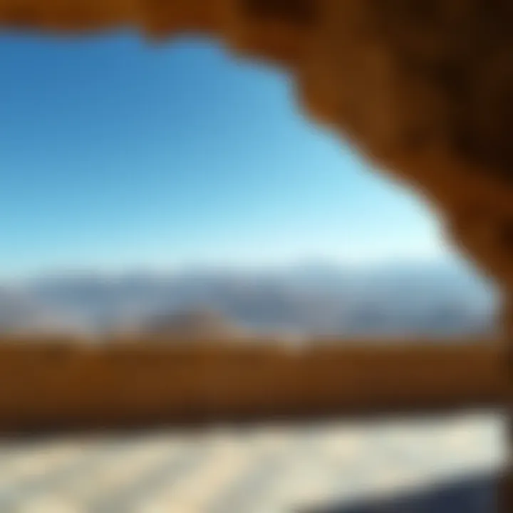 Breathtaking Hatta Mountains Stunning view of the Hatta Mountains under a clear blue sky