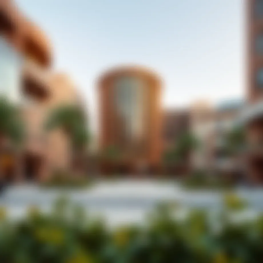 Architectural overview of DIFC Village showcasing modern design elements