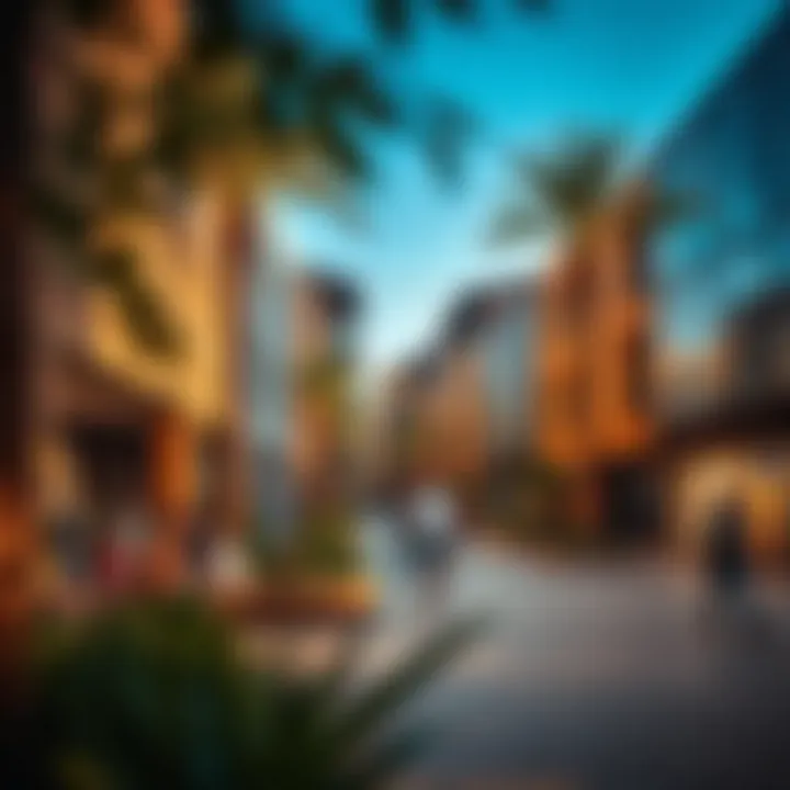 Vibrant community spaces within DIFC Village promoting social interaction