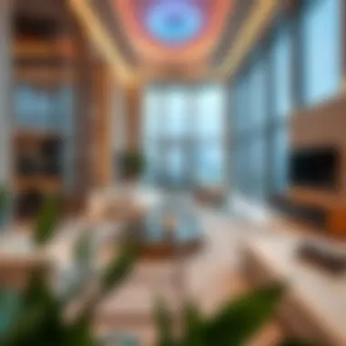 Luxury Living in Dubai Real Estate Luxurious interiors of a modern Dubai residence