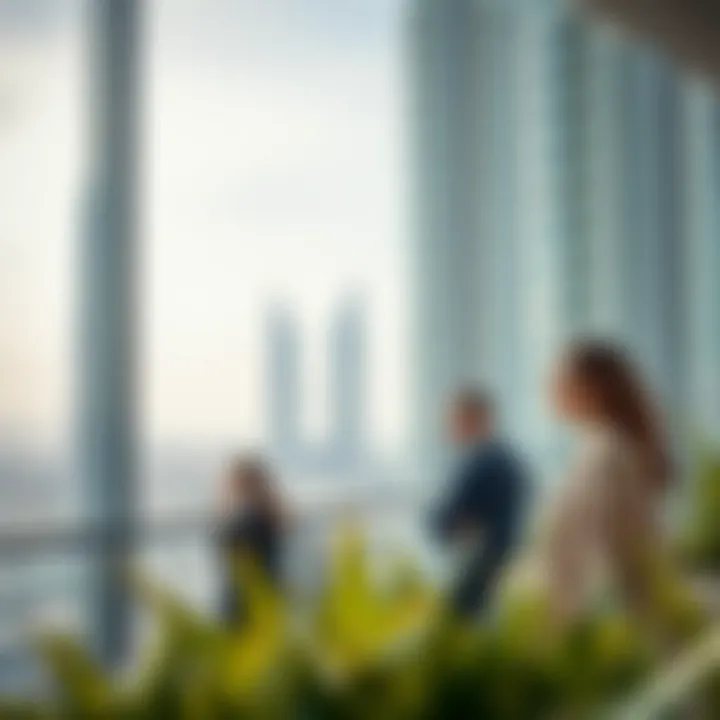 Investors analyzing real estate trends in Dubai