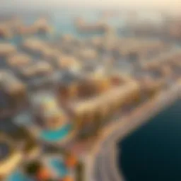 Aerial view of فستيفال سيتي مول showcasing its architectural design