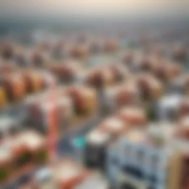 Al Warqa: A Growing Residential Hub Aerial view of Al Warqa neighborhood showcasing residential buildings