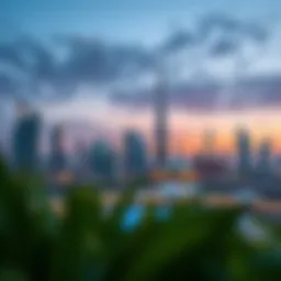 Stunning skyline of Dubai with futuristic architecture