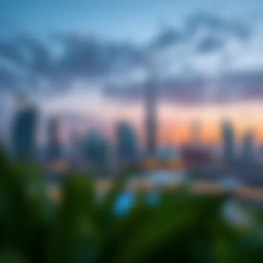Stunning skyline of Dubai with futuristic architecture