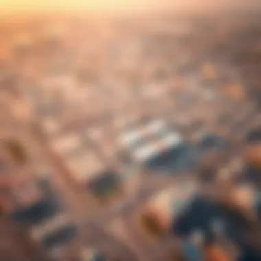 Aerial View of Jebel Ali Industrial Area 3 Aerial view of Jebel Ali Industrial Area 3 showcasing its expansive layout