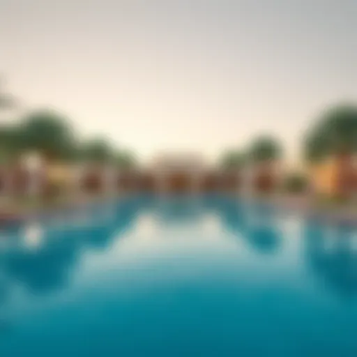 A Luxurious Oasis: Private Pools in Dubai Luxurious private pool surrounded by palm trees