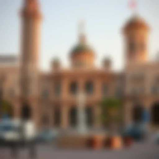Historic view of Nasser Square showcasing its architectural features