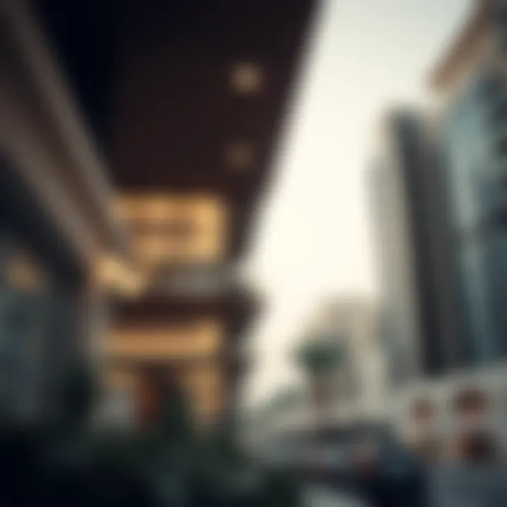 Architectural Details in Prime Al Safa Architectural details of modern buildings in Prime Al Safa