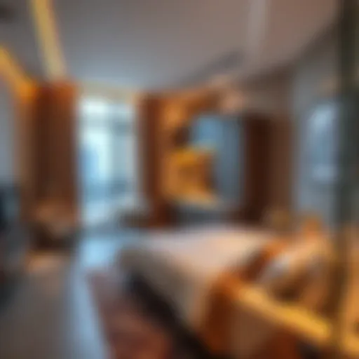 A stylish room showcasing modern furnishings