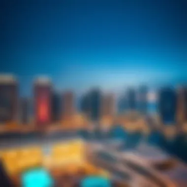 Scenic View of Dubai Marina Skyline Scenic view of Dubai Marina skyline