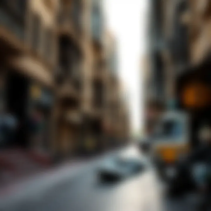Scenic street in Bur Dubai depicting local life