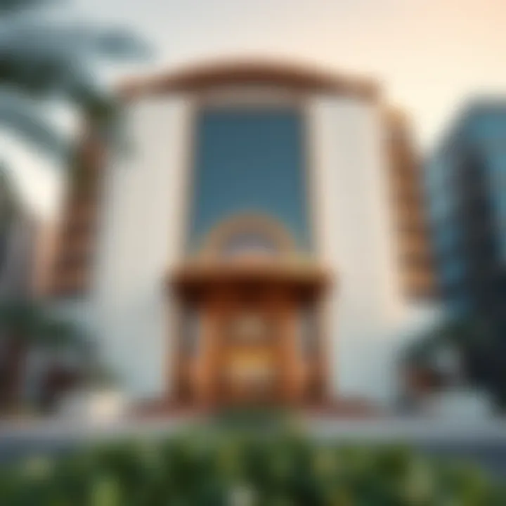 Exterior View of Al Falahi Building Exterior view of the Al Falahi Building showcasing its unique architectural design
