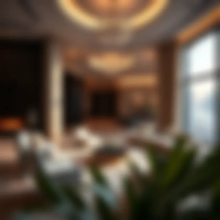 Luxury Living in Riviera Dubai Luxurious interior of a high-end apartment in Riviera Dubai